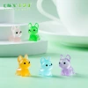 Creative and cute luminous puppy Mengli diy decorative blind bag accessories Micro-landscape desktop car small ornaments details Picture